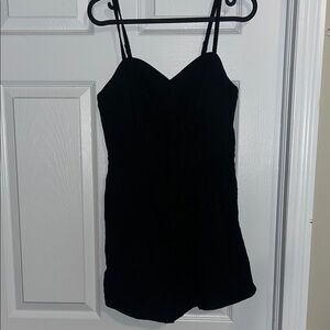 Old Navy Black Sweetheart Neckline Romper